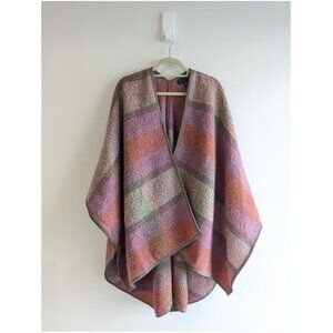 Sigrid Olsen Mohair Wool Open Poncho Blanket